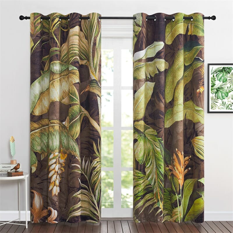 living room pattern curtain ideas