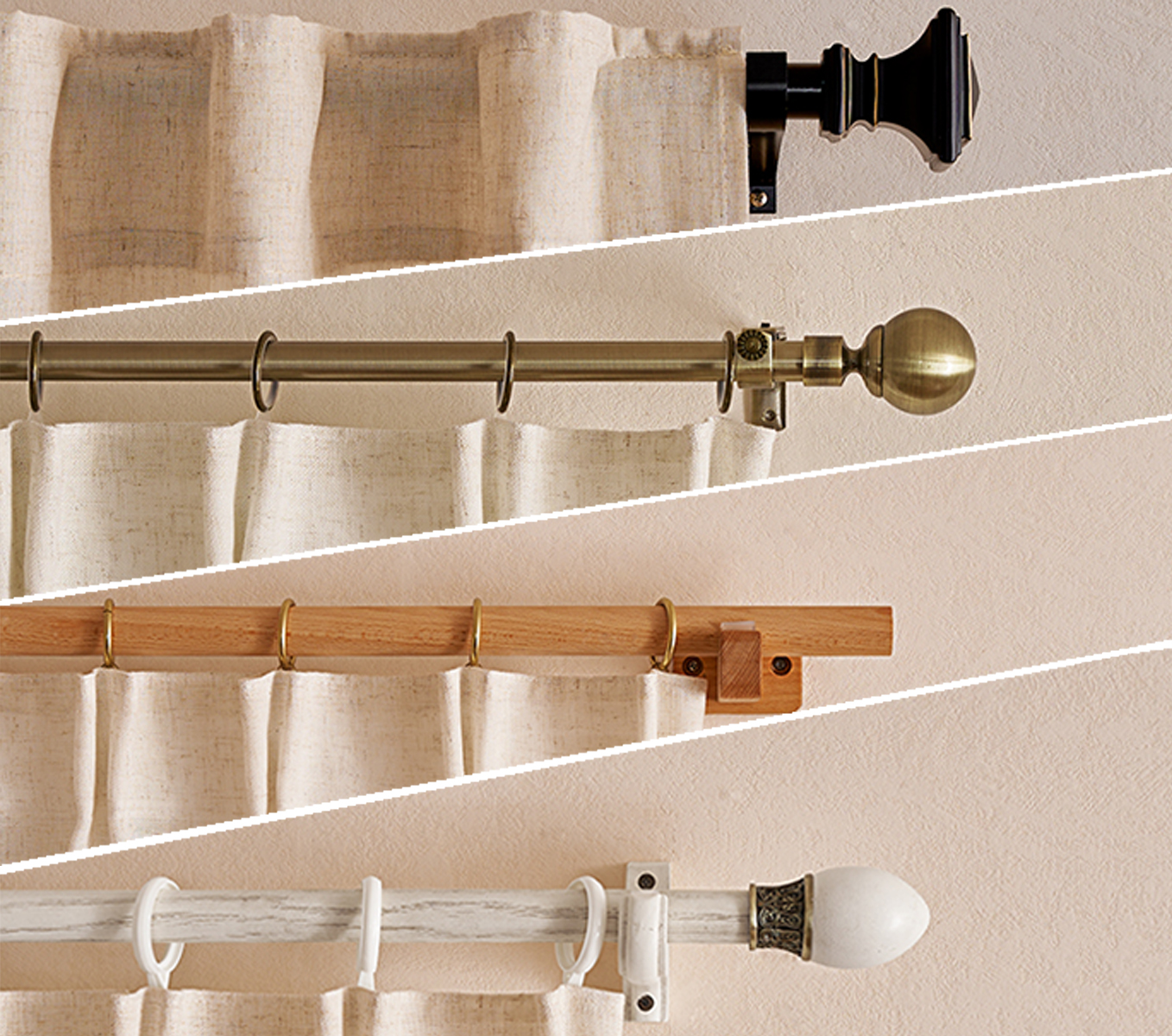 measuring and selecting curtain rods