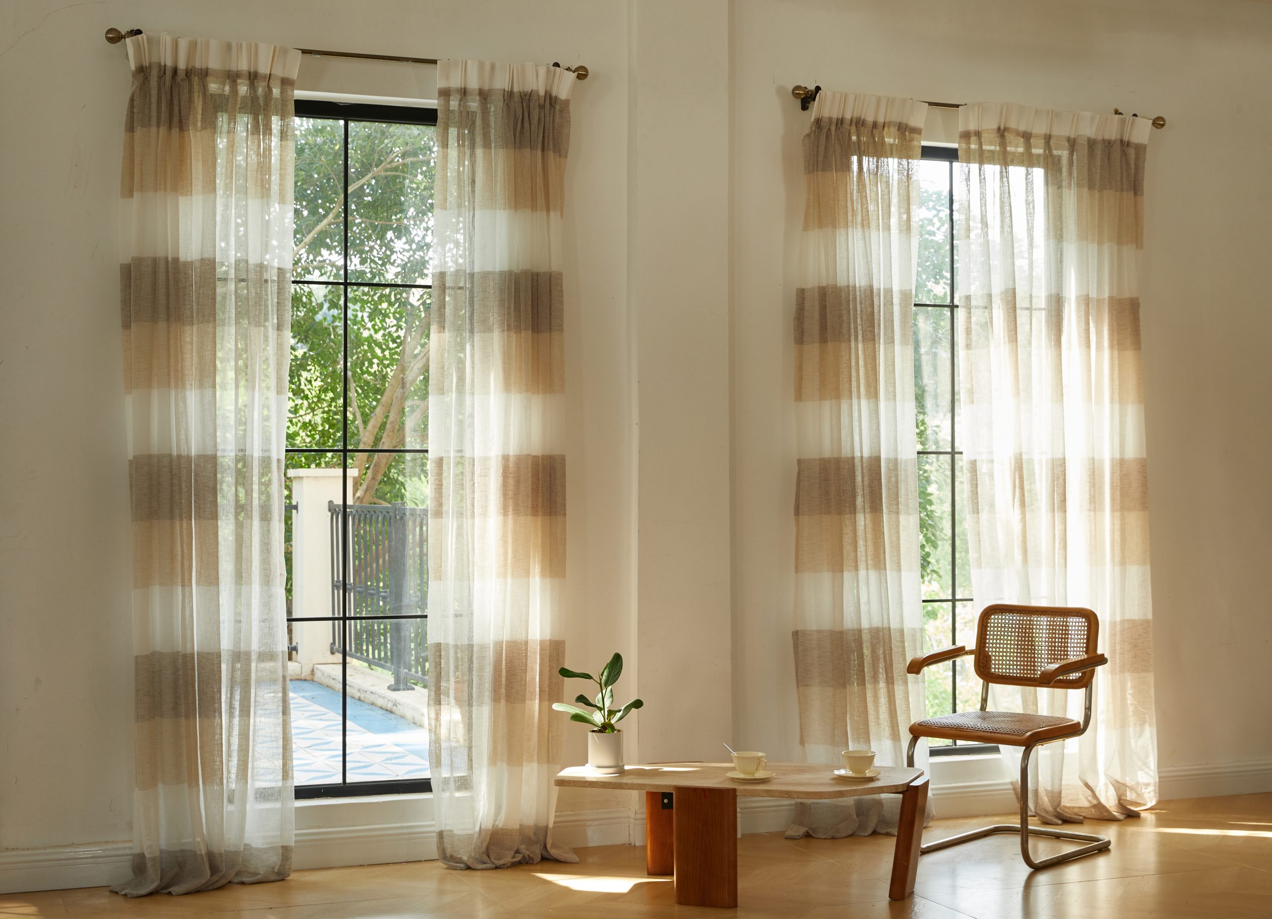 living room window treatments for large windows