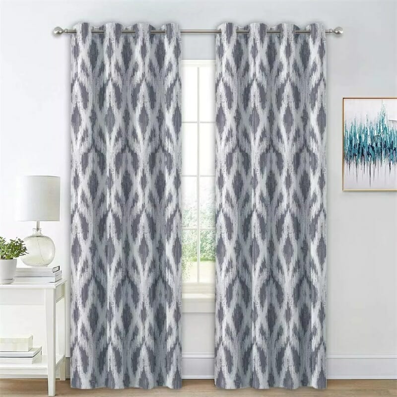 tie-dye boho style curtains