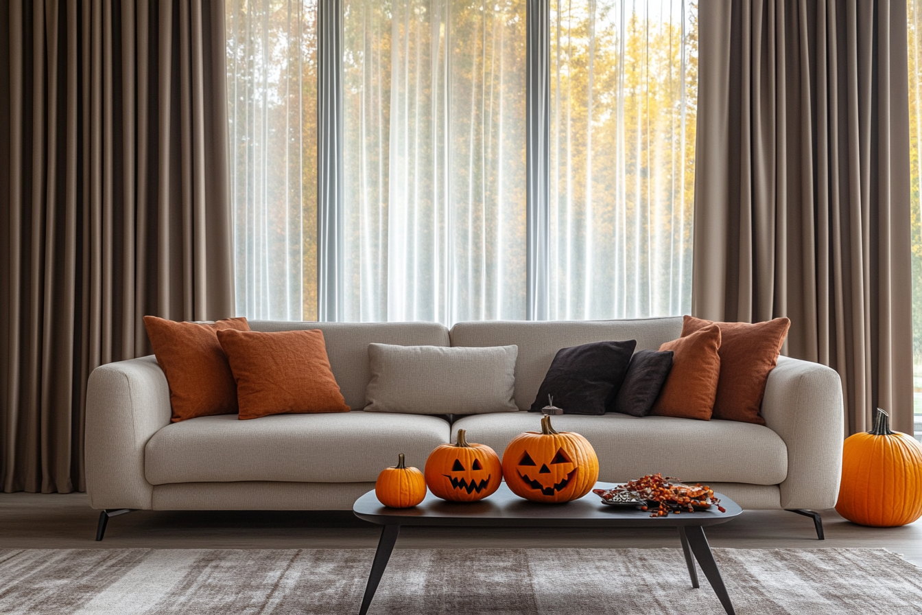 halloween curtains for living rooms