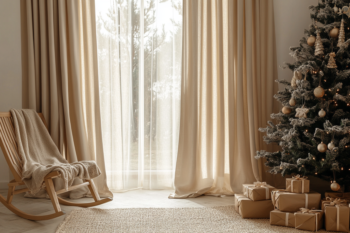 the perfect curtains for christmas